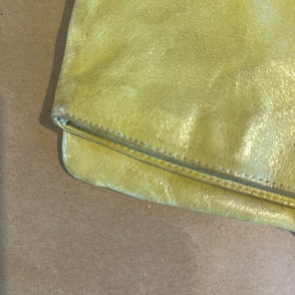 HOBO International Green Leather Envelope Foldover Zip Clutch - Picture 11 of 11